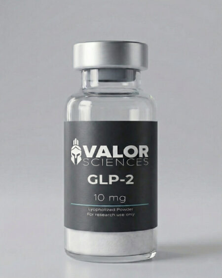 GLP-2 Tirz 10mg research peptide vial from Valor Sciences