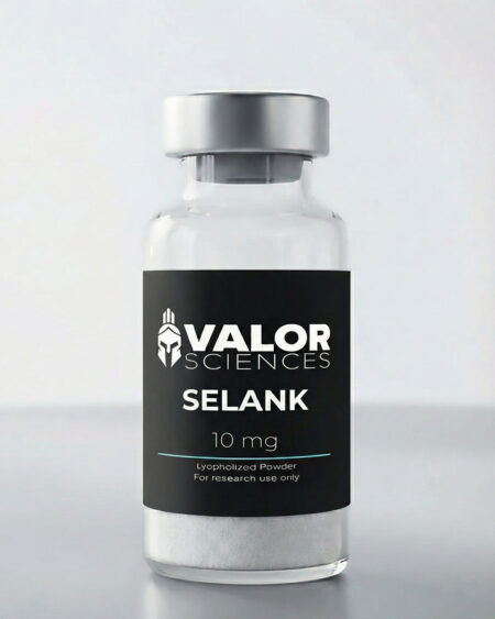 Selank 10mg cognitive research peptide vial from Valor Sciences
